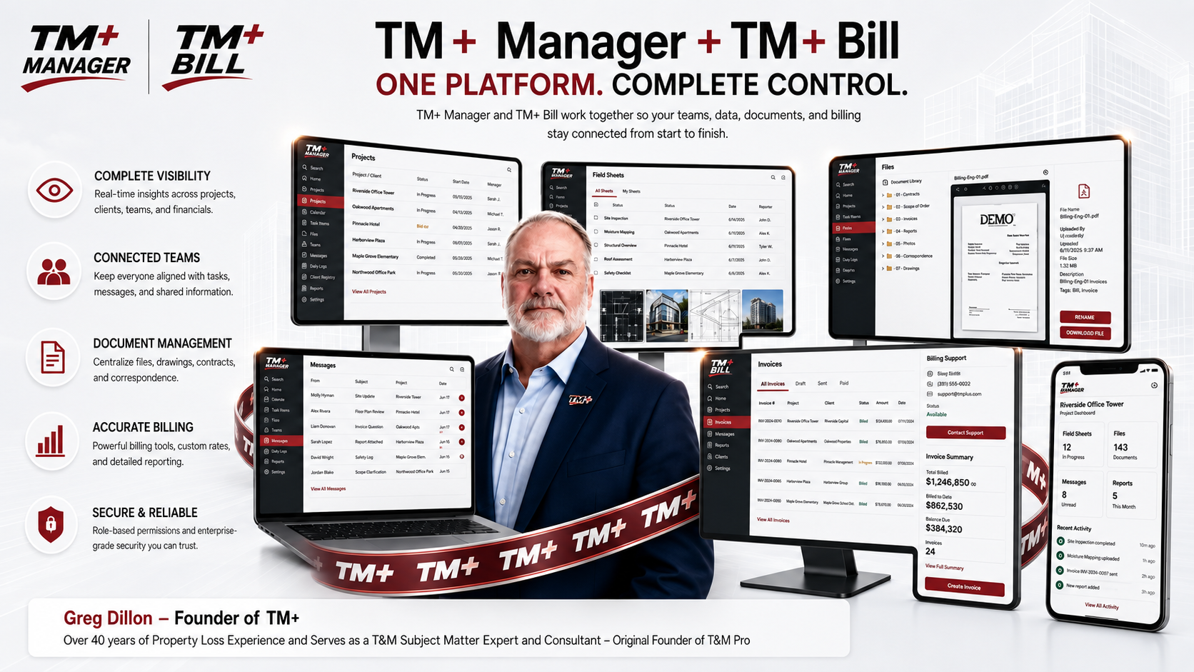 Greg Dillon, Time and Material Subject Matter Expert and founder of TM+ and T&M Pro