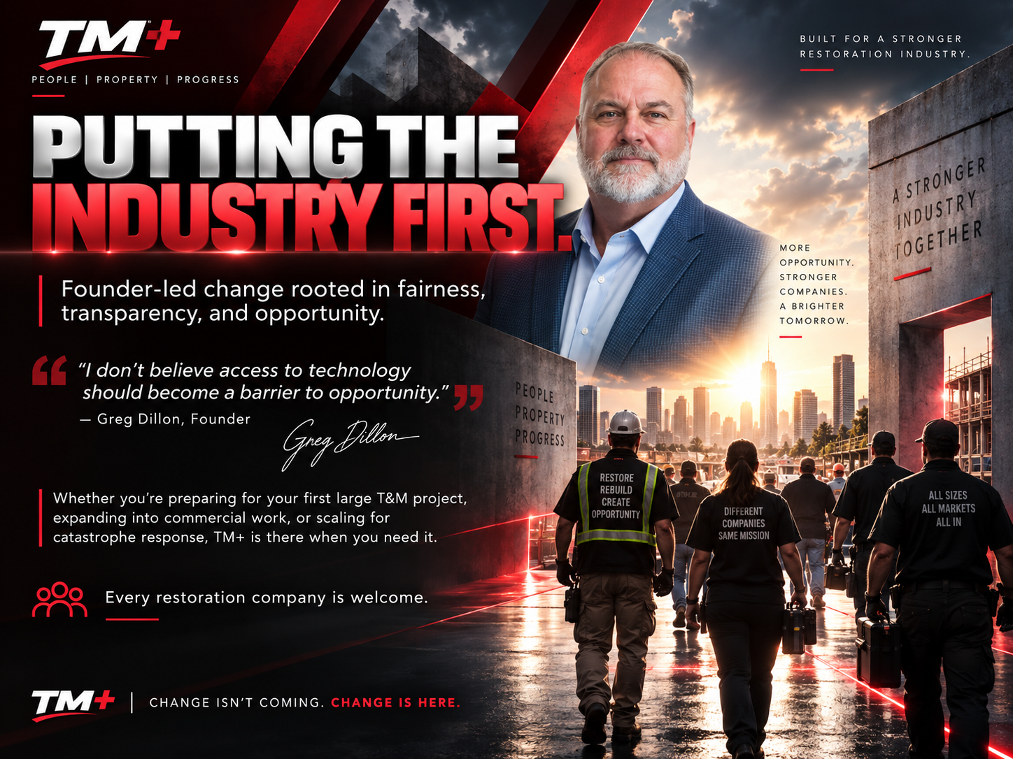 Greg Dillon, founder of TM+ Time and Materials Software for restoration professionals